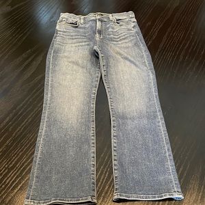 7 for all mankind high waist slim kick jeans